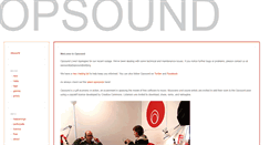 Desktop Screenshot of opsound.org
